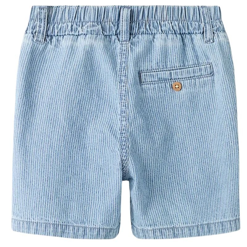 Light Blue Denim jog stripe denim short Ryan - Capuchon Fashion
