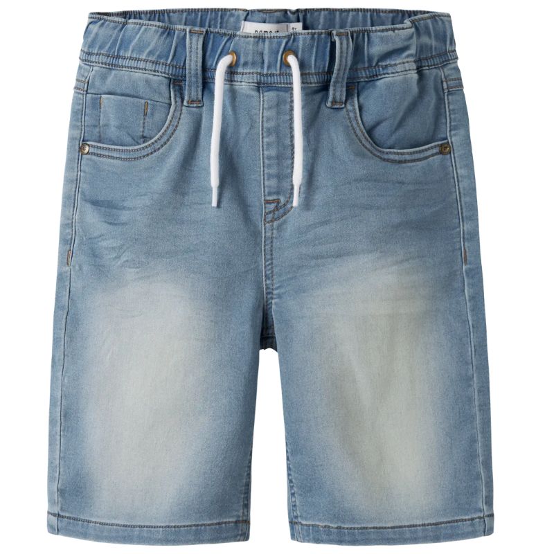 Light Blue Denim jogger fit short Ryan - Capuchon Fashion