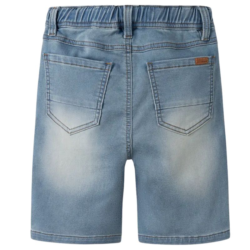 Light Blue Denim jogger fit short Ryan - Capuchon Fashion