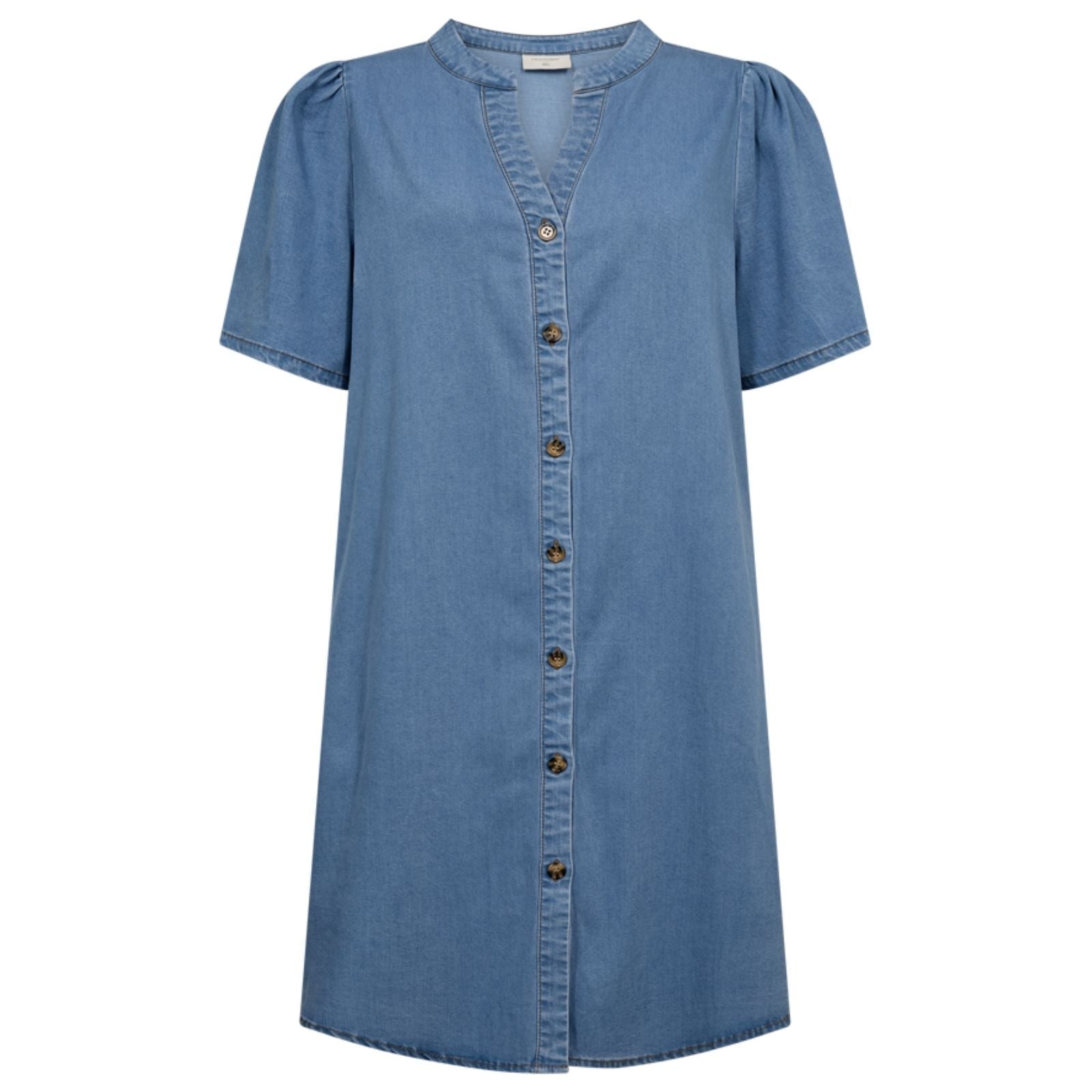 Light Blue Denim light denim dress Solda - Capuchon Fashion