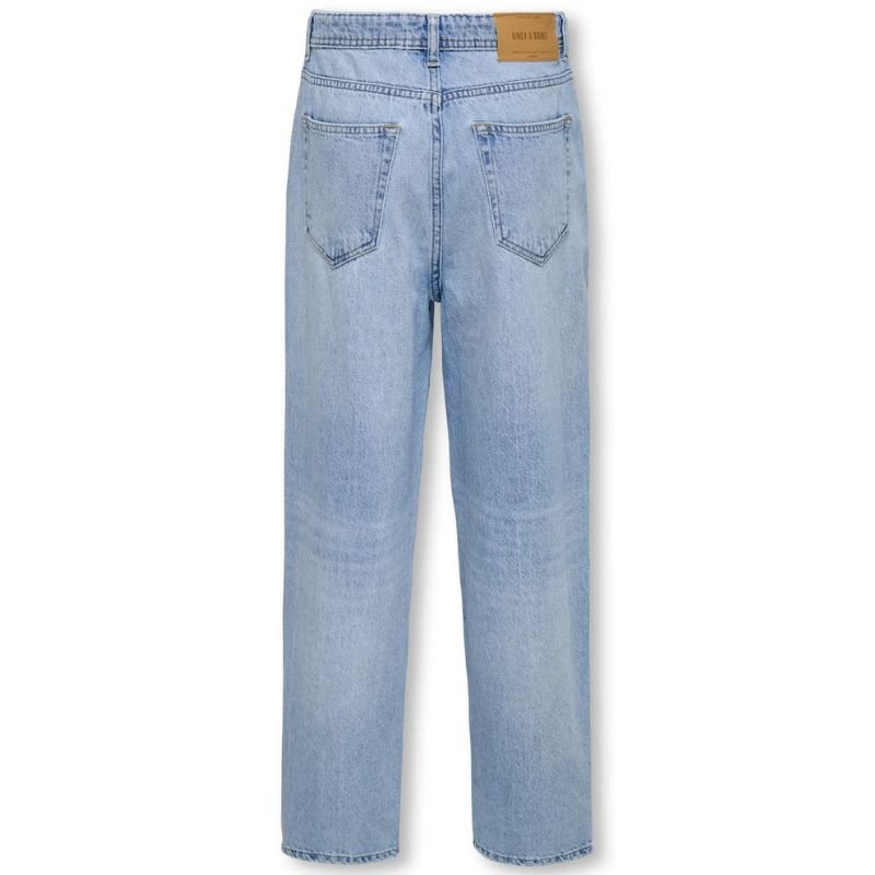 Light Blue Denim loose jeans Fade - Capuchon Fashion