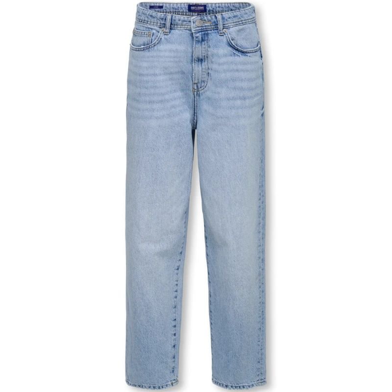 Light Blue Denim loose jeans Fade - Capuchon Fashion