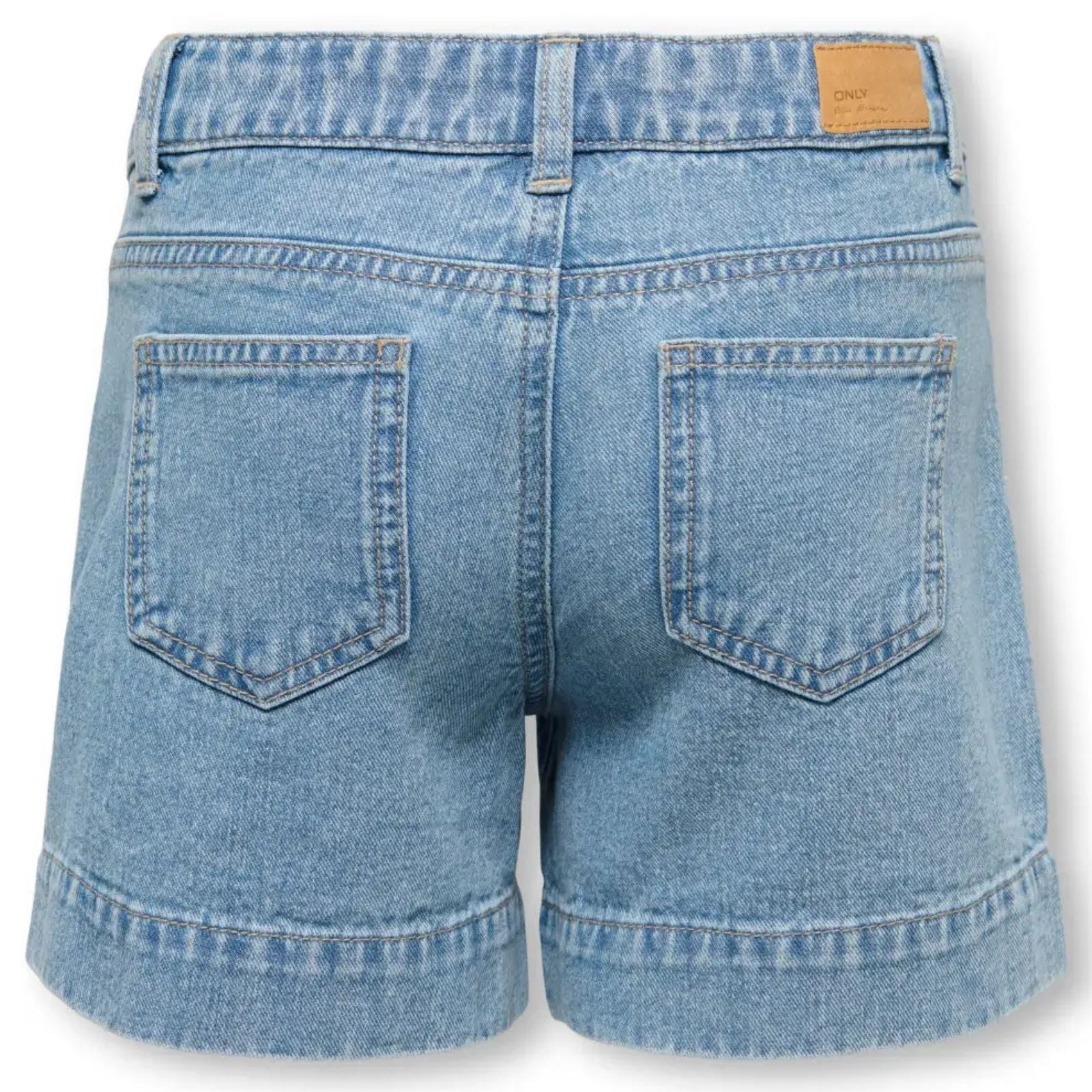 Light Blue Denim pearl denim short Vera - Capuchon Fashion