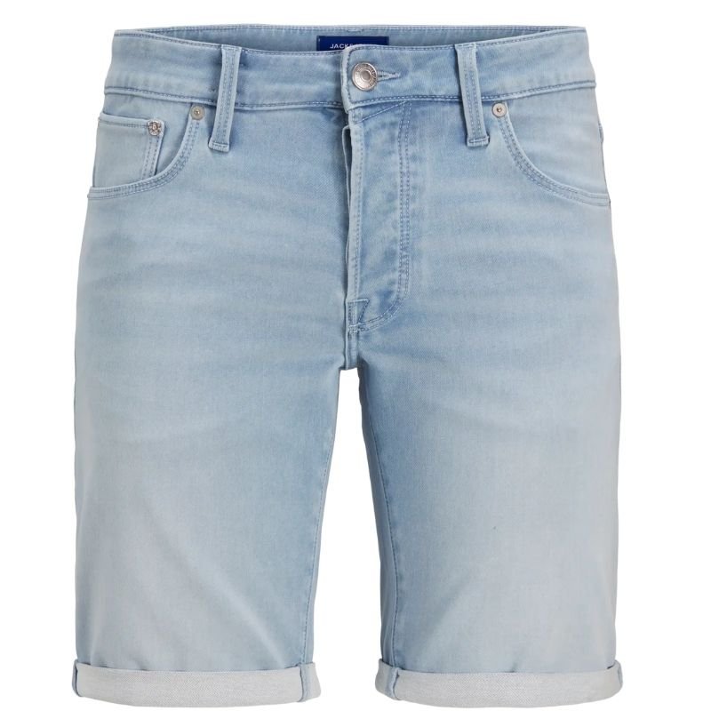 Light Blue Denim regular fit short Rick Icon - Capuchon Fashion