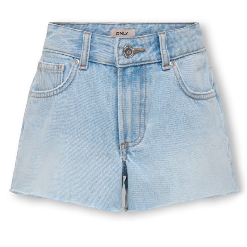 Light Blue Denim regular fit short Robyn - Capuchon Fashion