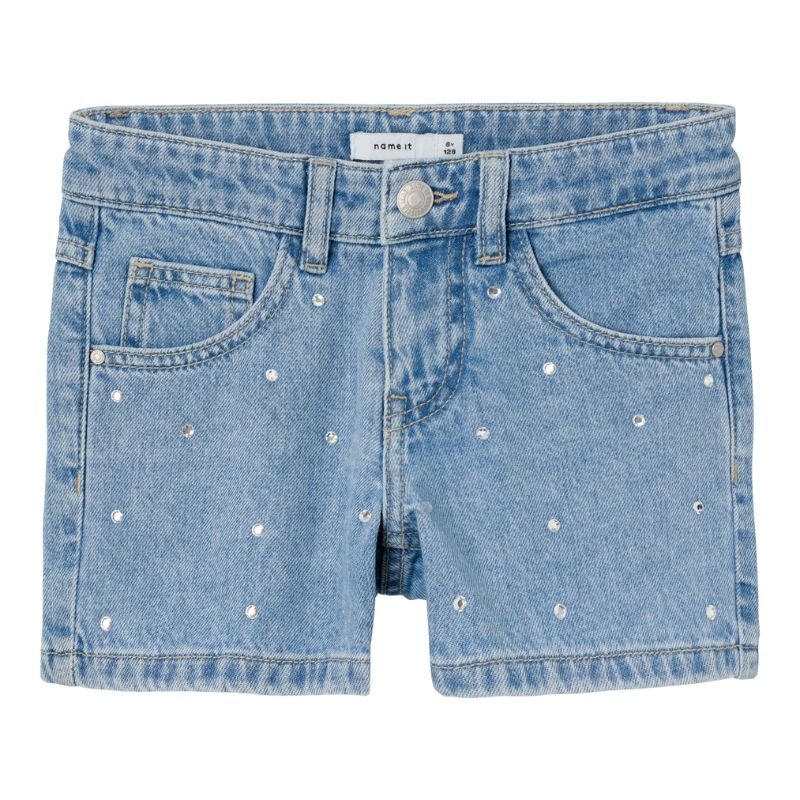 Light Blue Denim short Rose - Capuchon Fashion