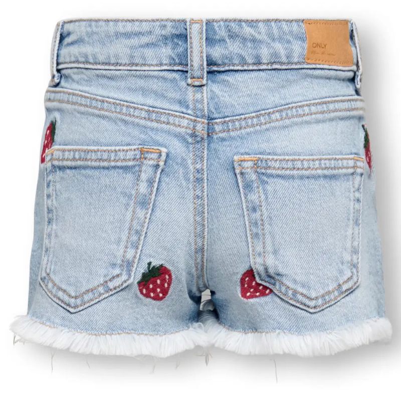 Light Blue Denim straight fit short Robyn - Capuchon Fashion