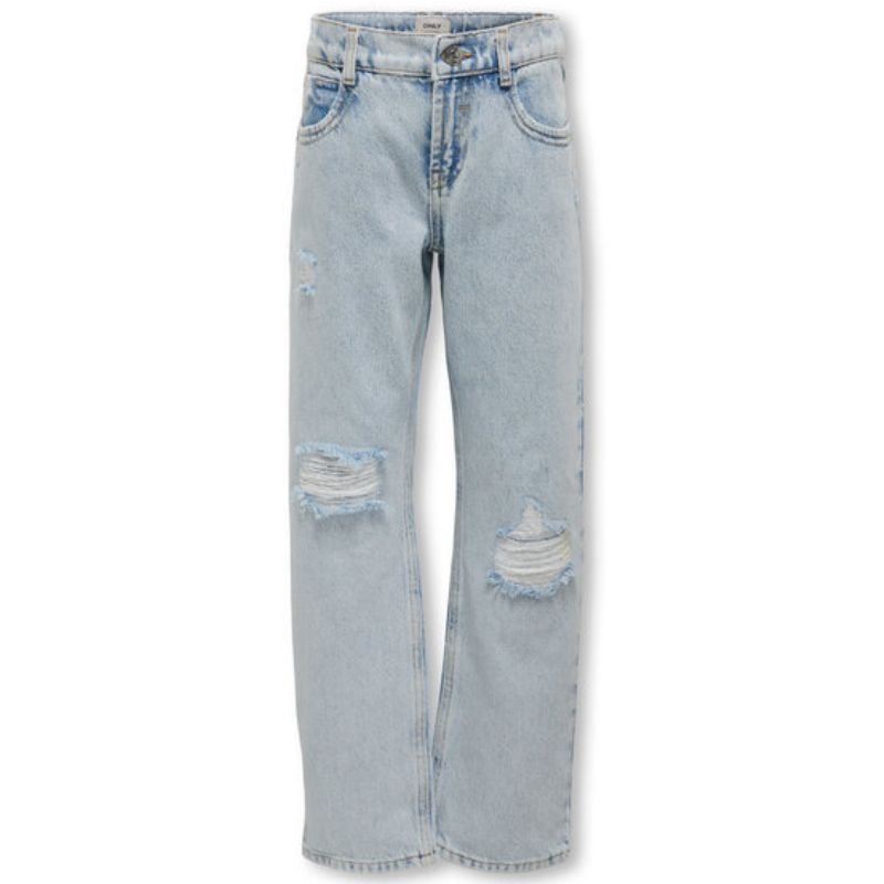 Light Blue Denim straight jeans Dad - Capuchon Fashion