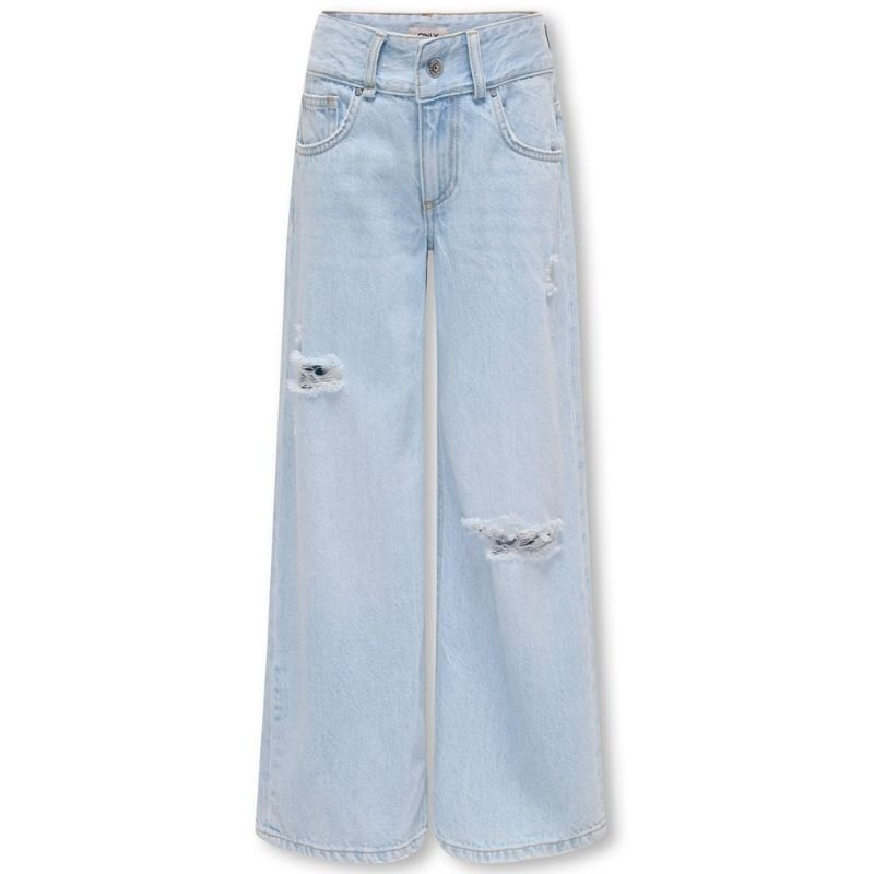 Light Blue Denim wide jeans Mott - Capuchon Fashion