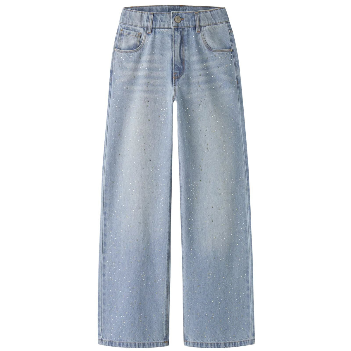 Light Blue Denim wide rhine jeans Bella - Capuchon Fashion