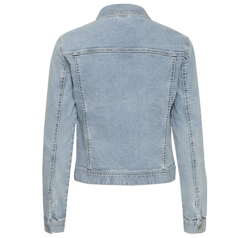 Light Blue Washed jacket Billy - Capuchon Fashion