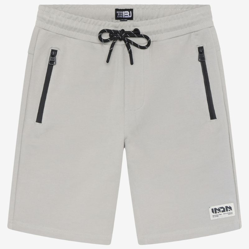 Light Dusty Grey jog short Zipper 960622 - Capuchon Fashion