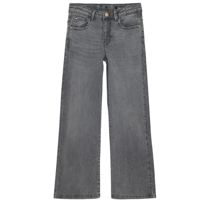 Light Grey Denim jeans Wide Fit - Capuchon Fashion