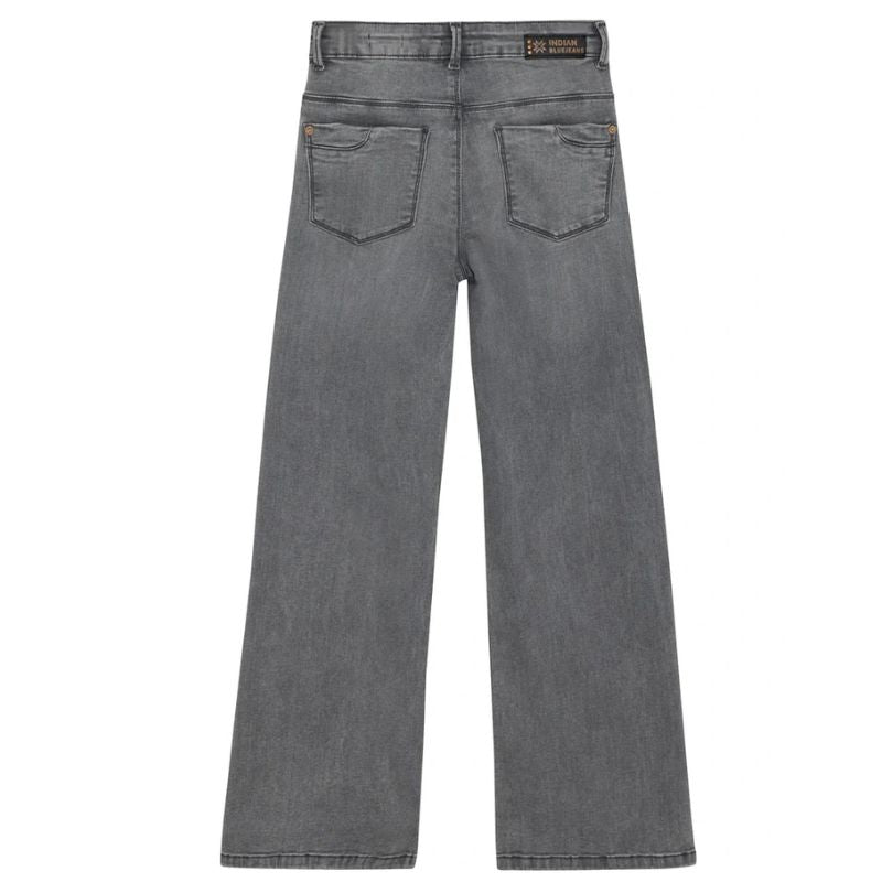 Light Grey Denim jeans Wide Fit - Capuchon Fashion