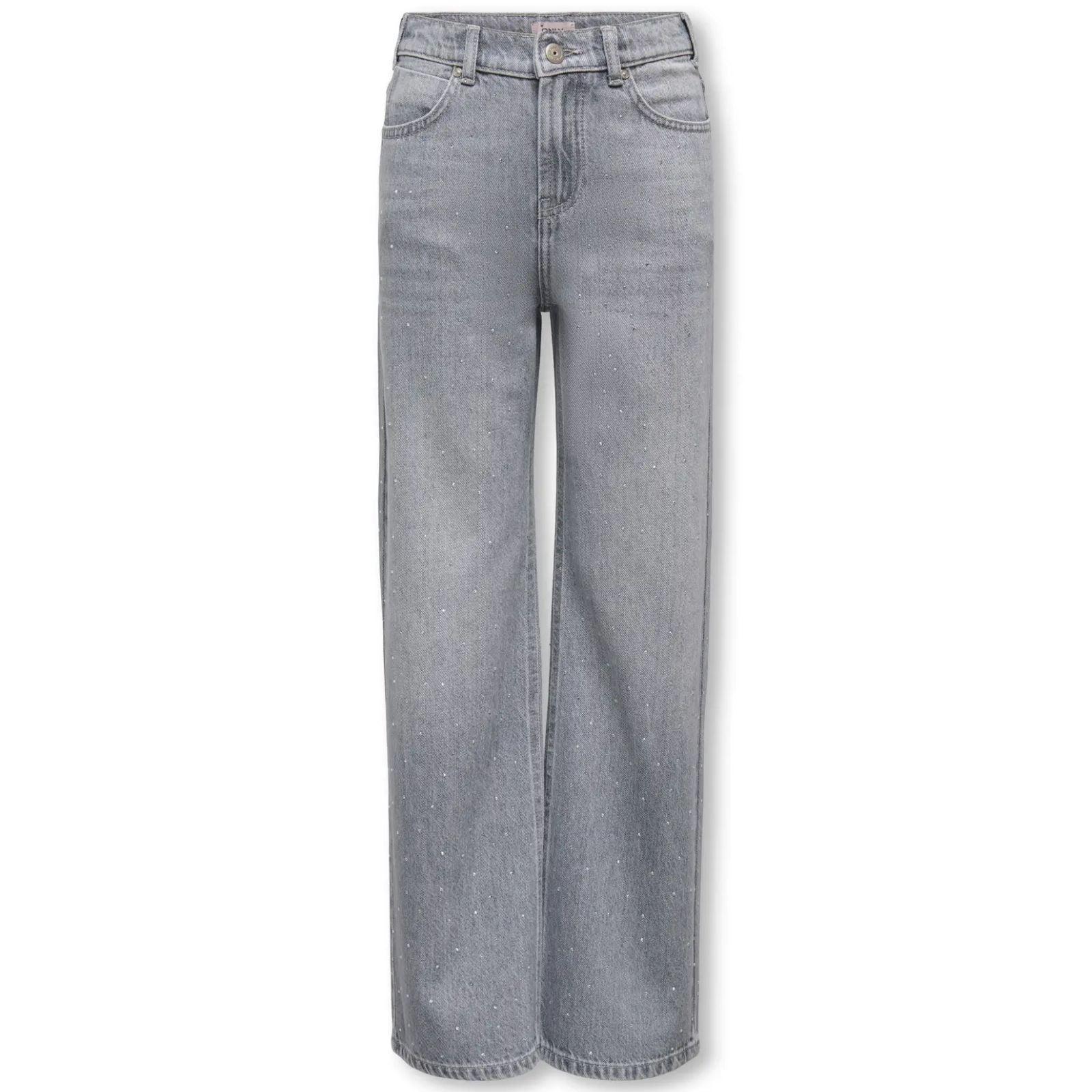 Light Grey Denim wide fit jeans Cobain - Capuchon Fashion