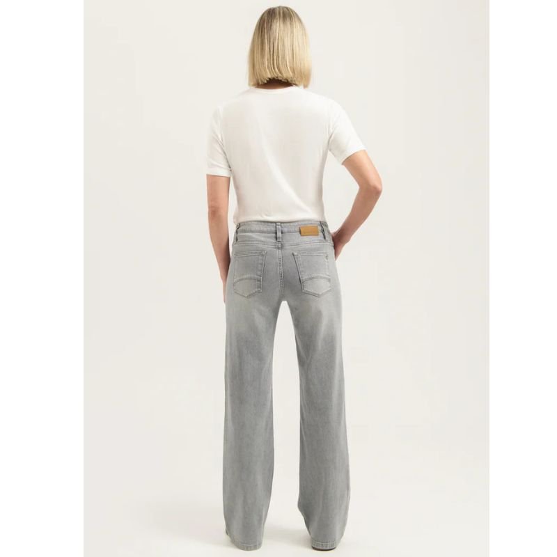 Light Grey straight jeans Sophie - Capuchon Fashion