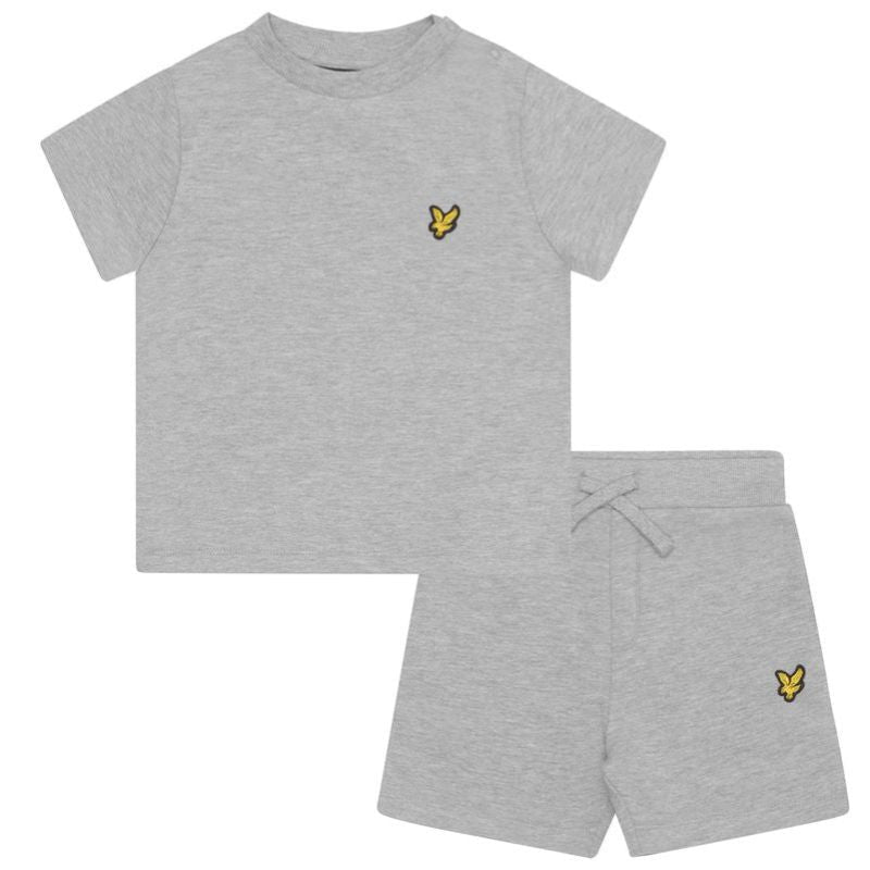 Light Grey t-shirt & short set - Capuchon Fashion