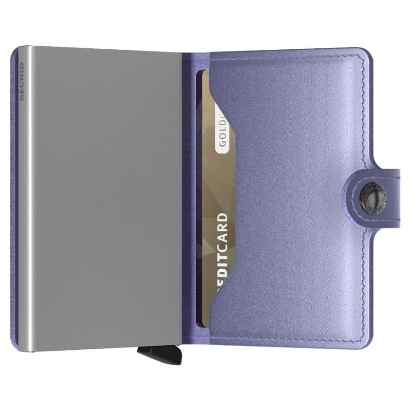 Lila miniwallet Metallic - Capuchon Fashion