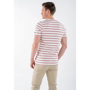 Lila striped t - shirt Tim - Capuchon Fashion