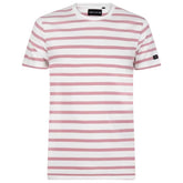 Lila striped t - shirt Tim - Capuchon Fashion