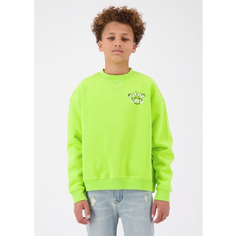 Lime crewneck Arch Convoy - Capuchon Fashion