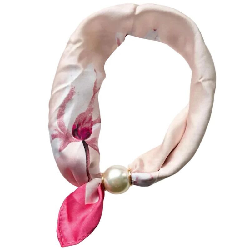 Magnolia pink parel sjaaltje Chloe - Capuchon Fashion