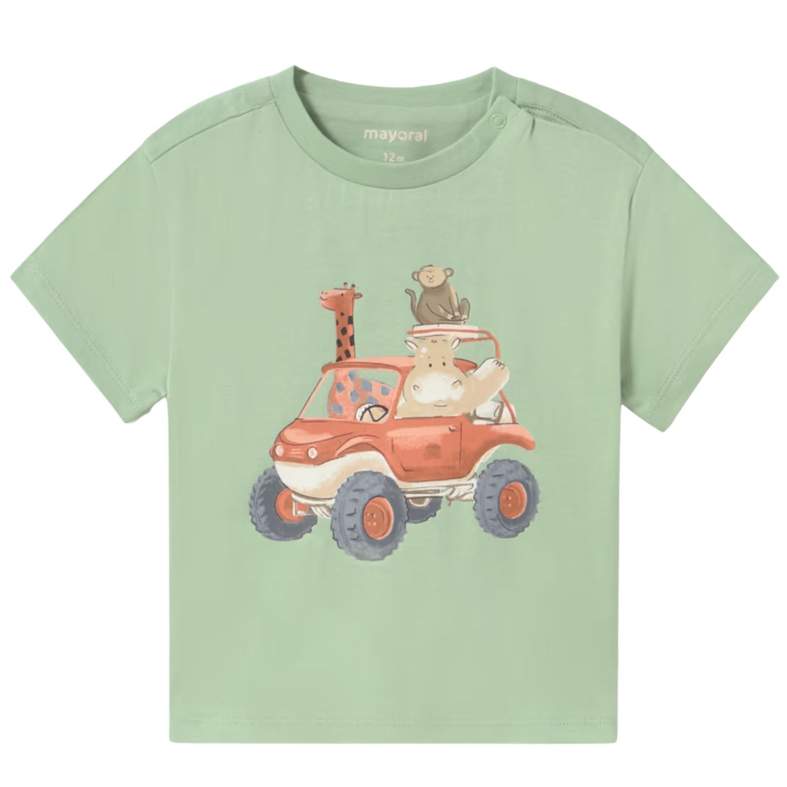 Matchagroen vehicle korte mouw t-shirt 1010 - Capuchon Fashion