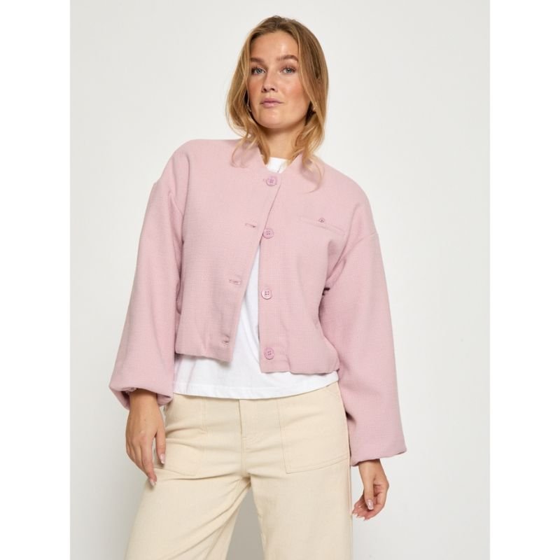 Mauve Mist Rose short jacket Millaya - Capuchon Fashion