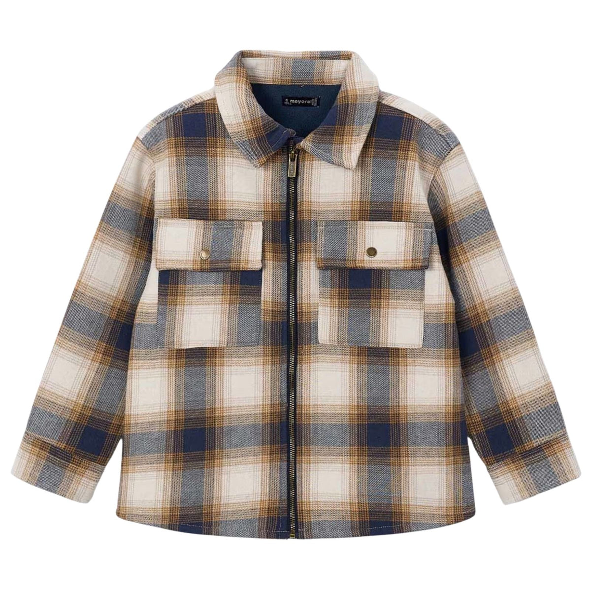 Donkerblauwe check jacket 4.466