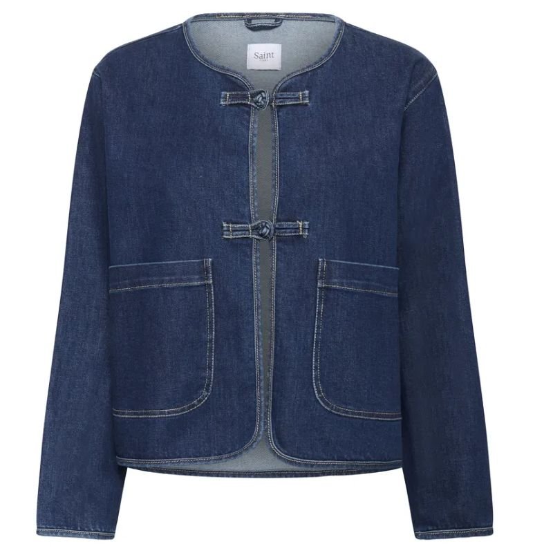 Medium Blue Denim denim jacket Oivy - Capuchon Fashion