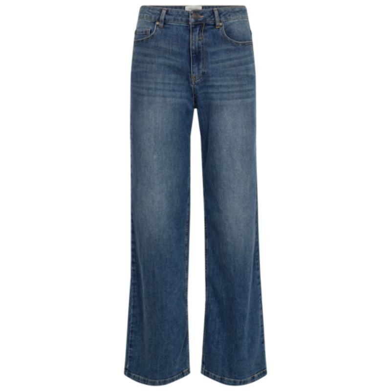 Medium Blue Denim wide fit jeans Milly - Capuchon Fashion