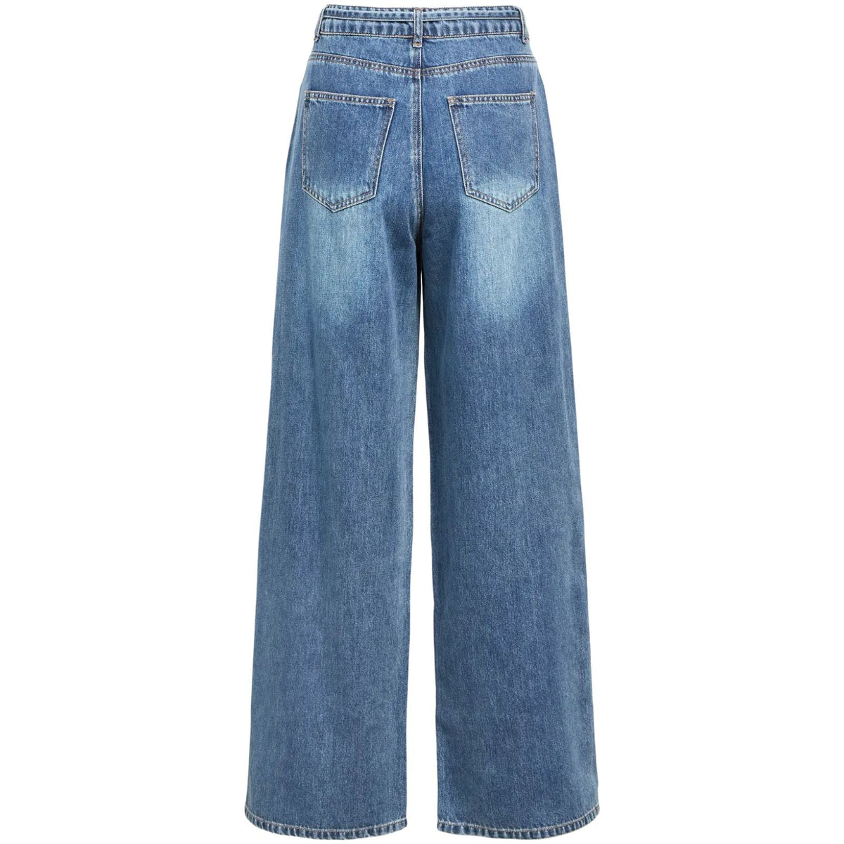 Medium Blue Denim wide fit jeans Rosie - Capuchon Fashion