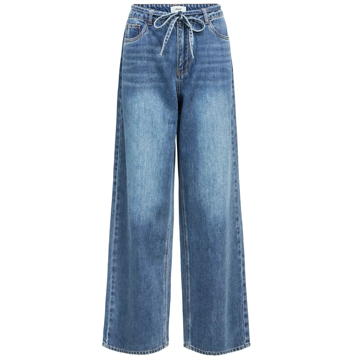 Medium Blue Denim wide fit jeans Rosie - Capuchon Fashion
