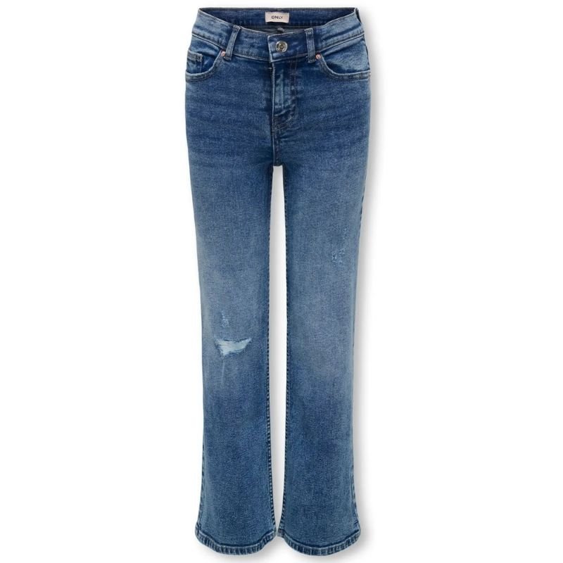 Medium Blue Denim wide jeans Juicy Damaged - Capuchon Fashion