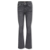 Medium Grey Denim flared jeans Blush - Capuchon Fashion