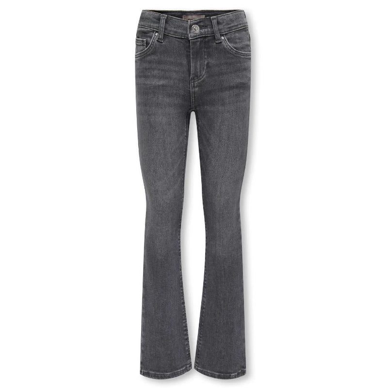 Medium Grey Denim flared jeans Blush - Capuchon Fashion