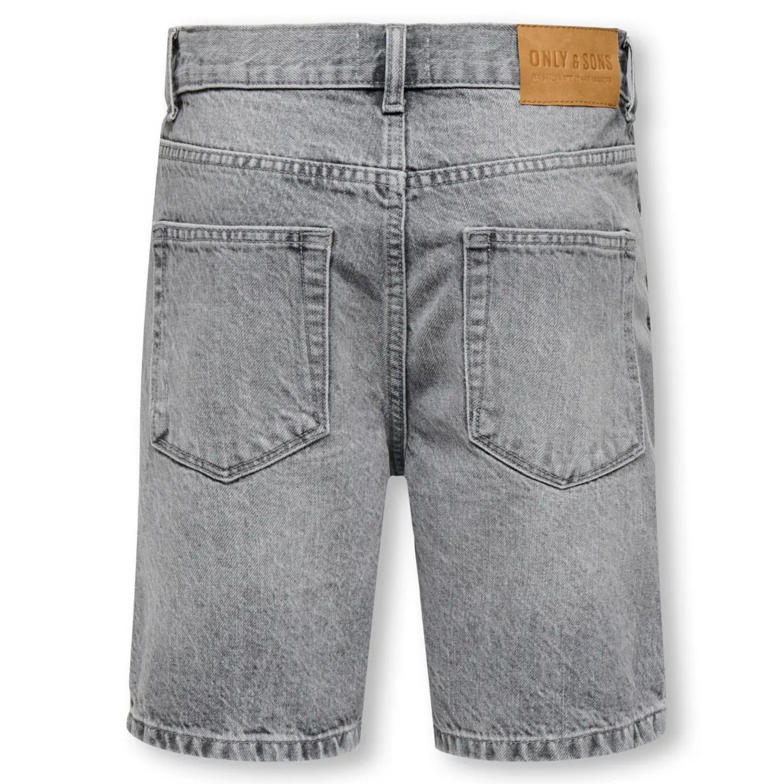 Medium Grey Denim short Edge Tai - Capuchon Fashion