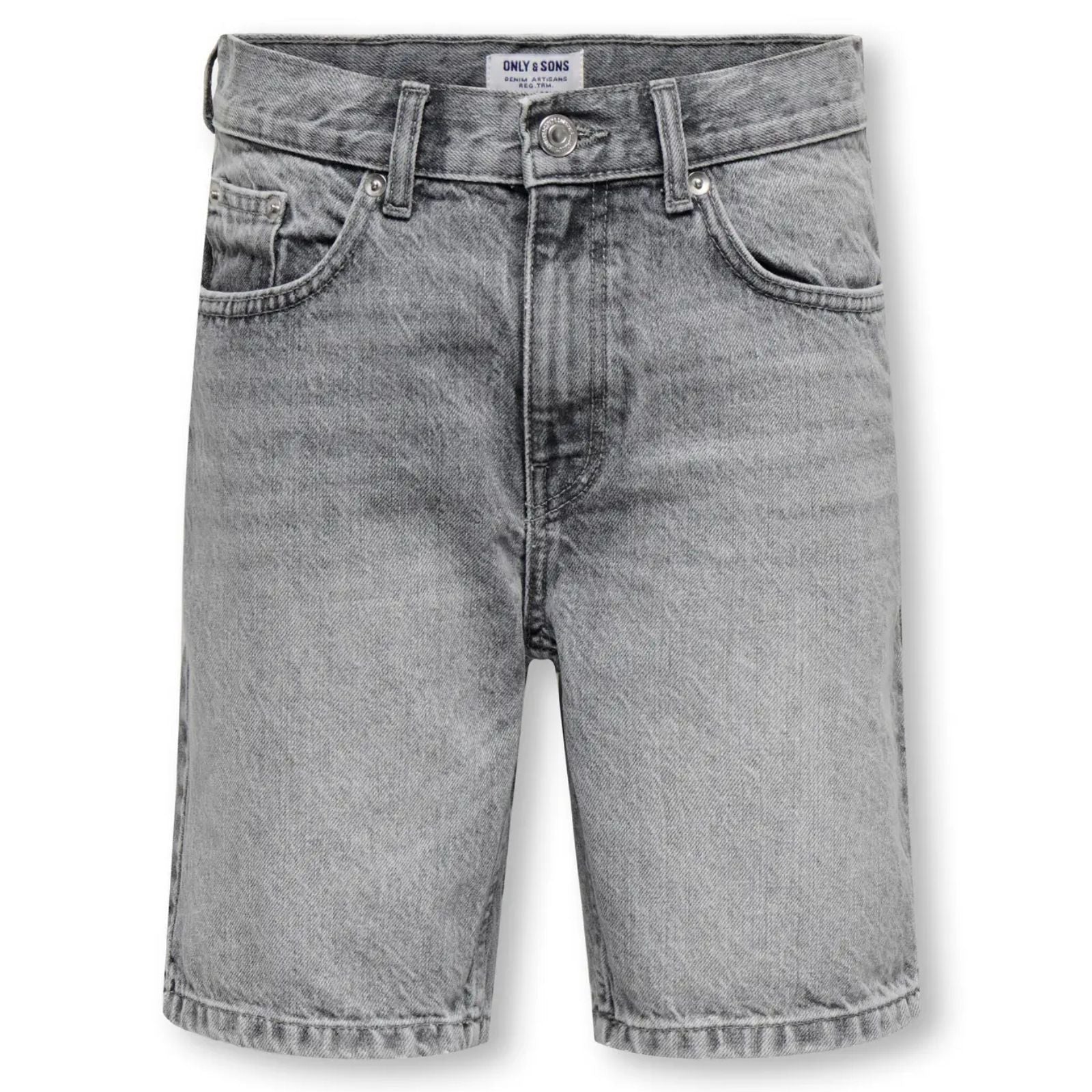 Medium Grey Denim short Edge Tai - Capuchon Fashion
