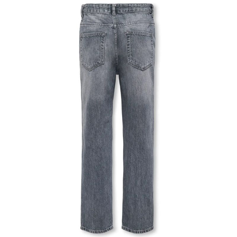 Medium Grey Denim straight jeans Edge - Capuchon Fashion