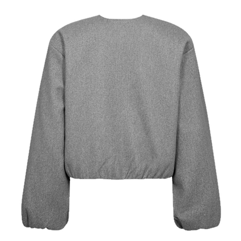 Medium Grey Melange jacket Yanna - Capuchon Fashion