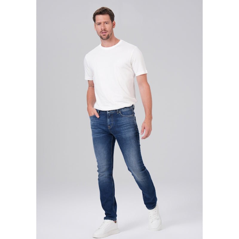 Mid Blue jeans Cornell - Capuchon Fashion