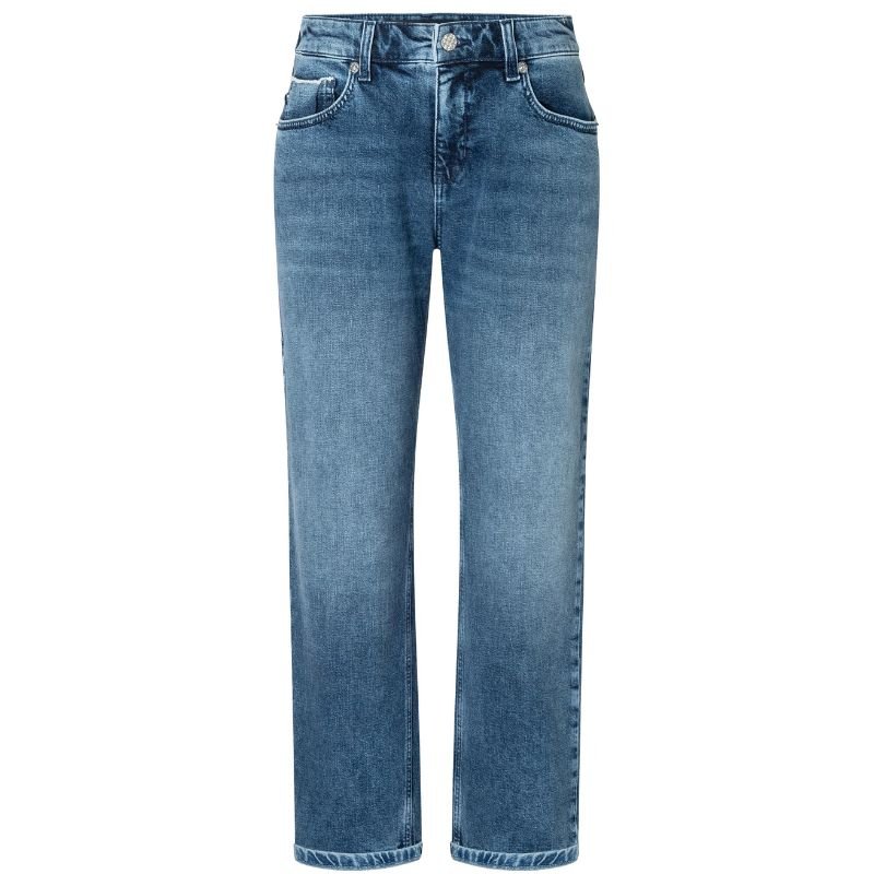 Mid Blue Random jeans Straight - Capuchon Fashion