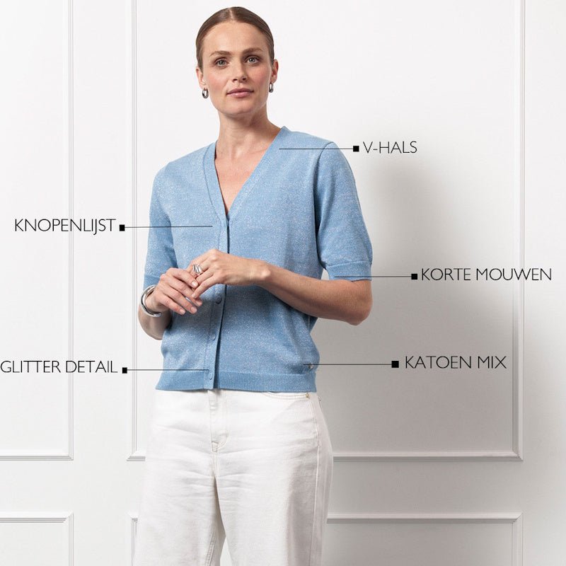 Midblue vest Sanna - Capuchon Fashion