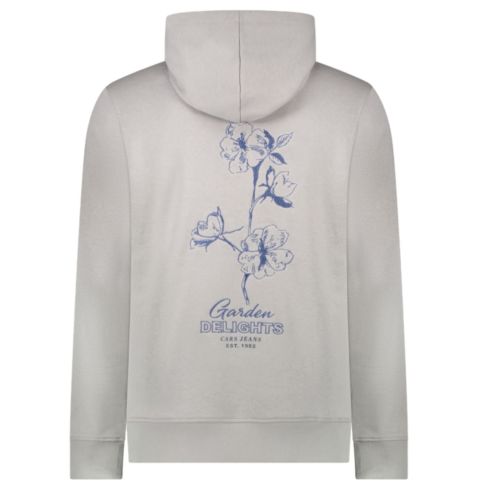 Midgrijze hoodie sweater Smyte - Capuchon Fashion