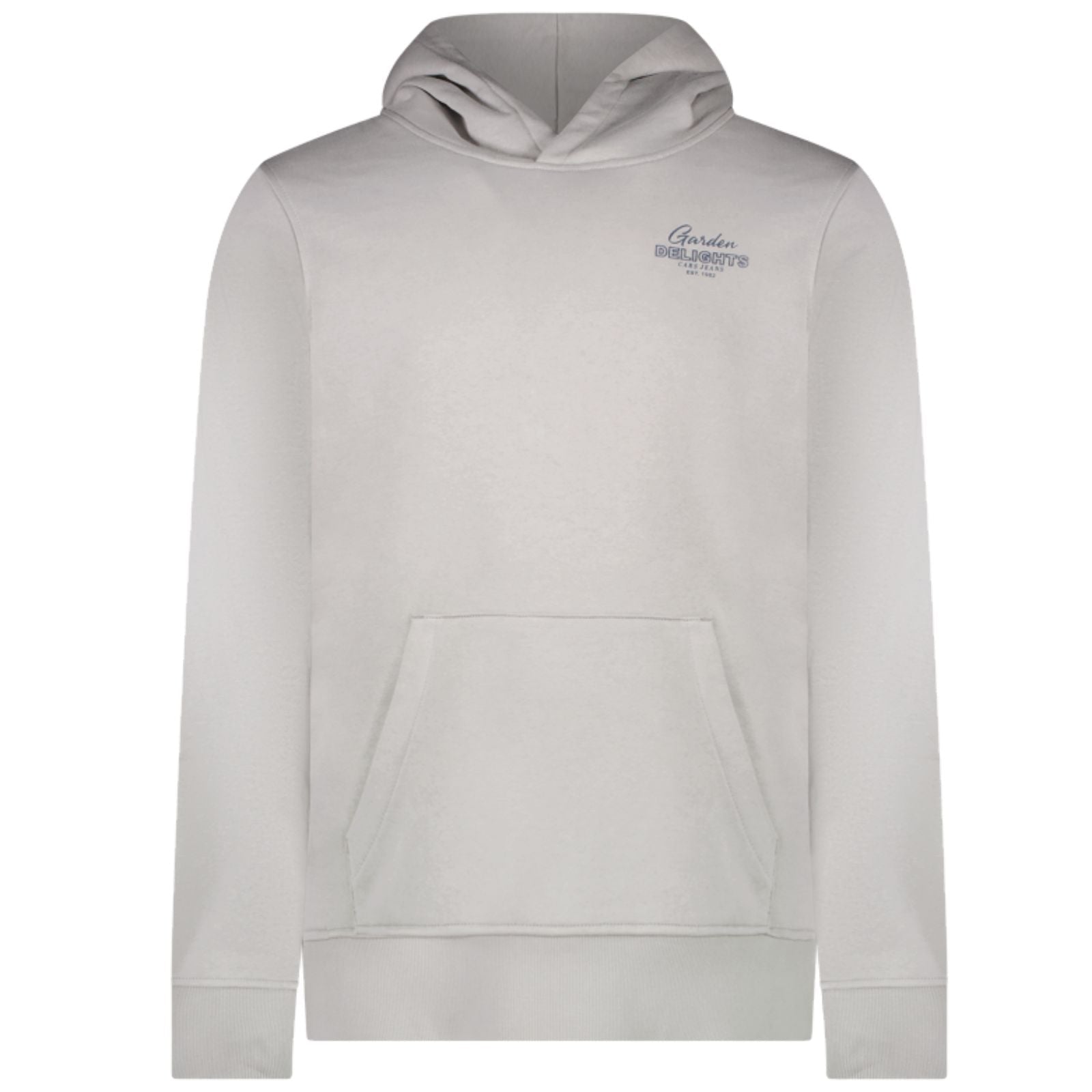 Midgrijze hoodie sweater Smyte - Capuchon Fashion