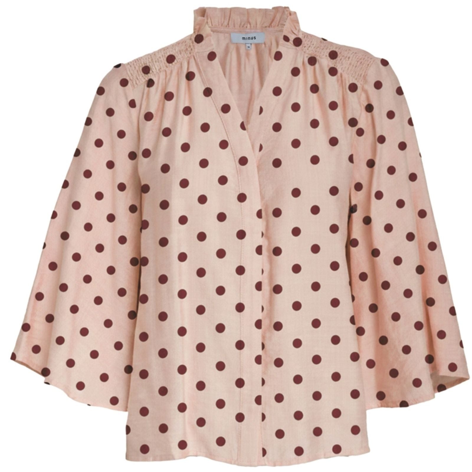Cherry Blossom dot v-hals blouse Viviana