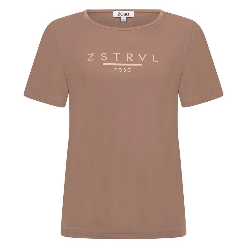 Mocha bruine travel top Felicia - Capuchon Fashion
