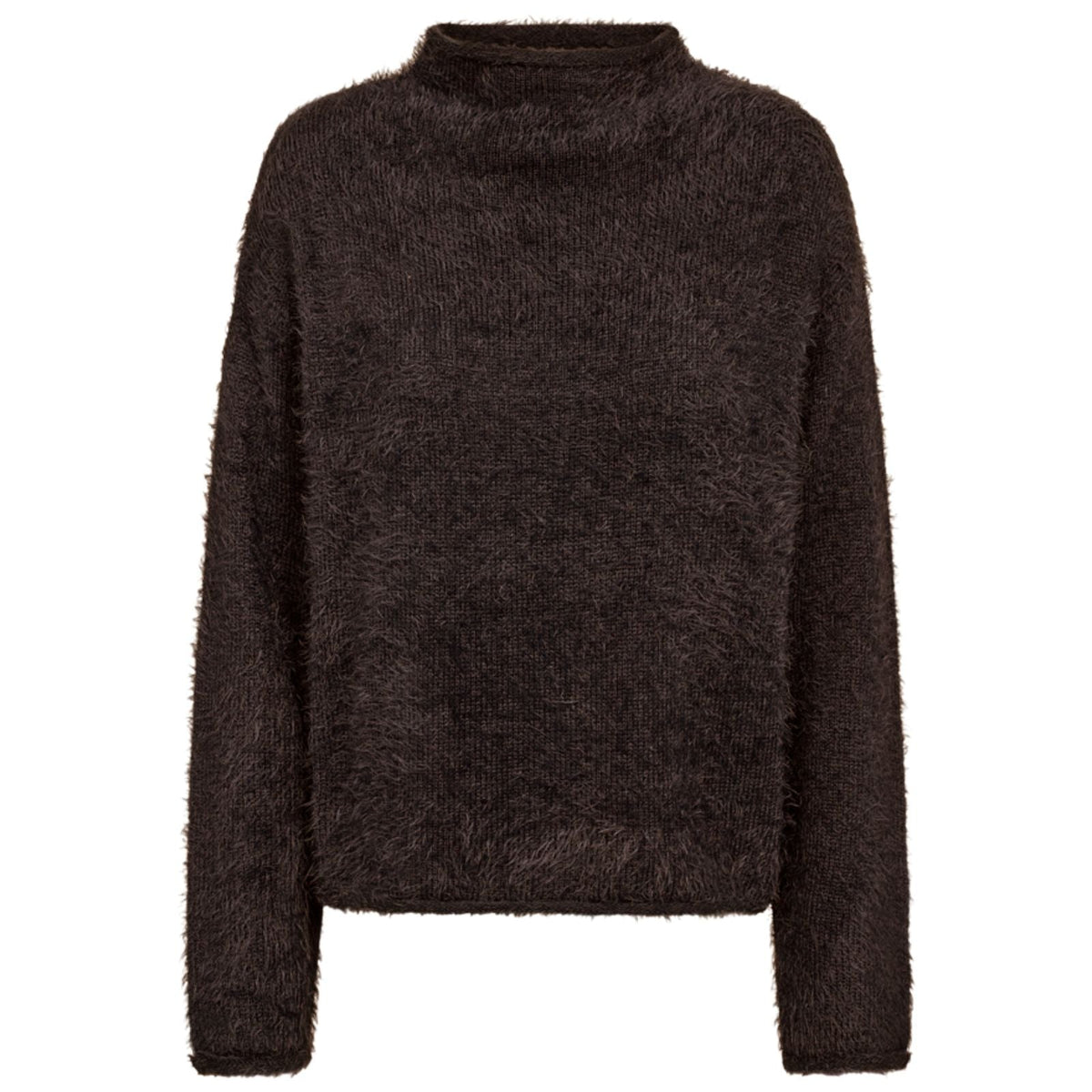 Mole feather knit pullover Cat - Capuchon Fashion