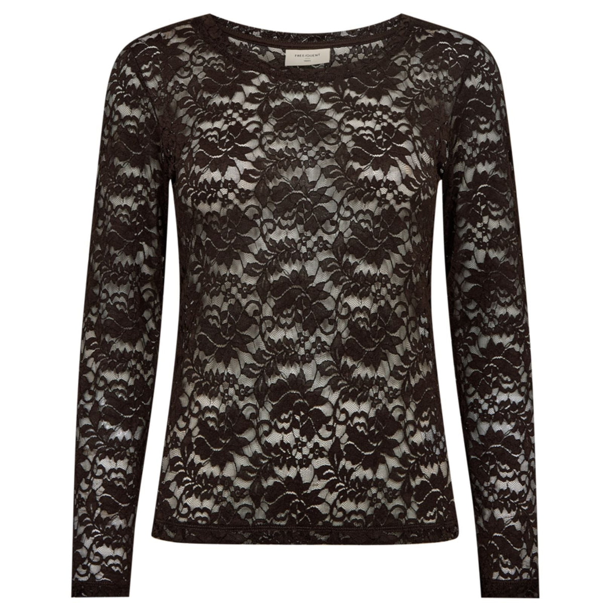 Mole kanten longsleeve top Saldo - Capuchon Fashion