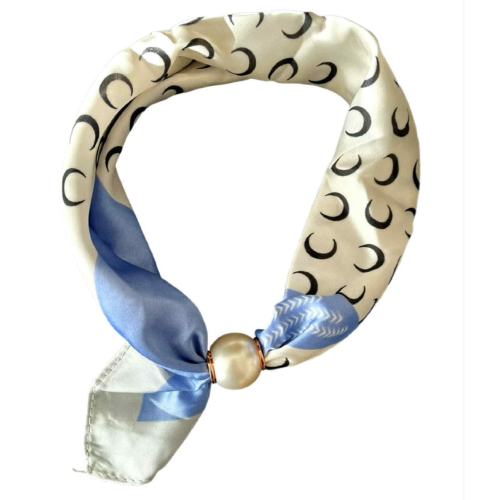 Moon blue-white parel sjaaltje Chloe - Capuchon Fashion